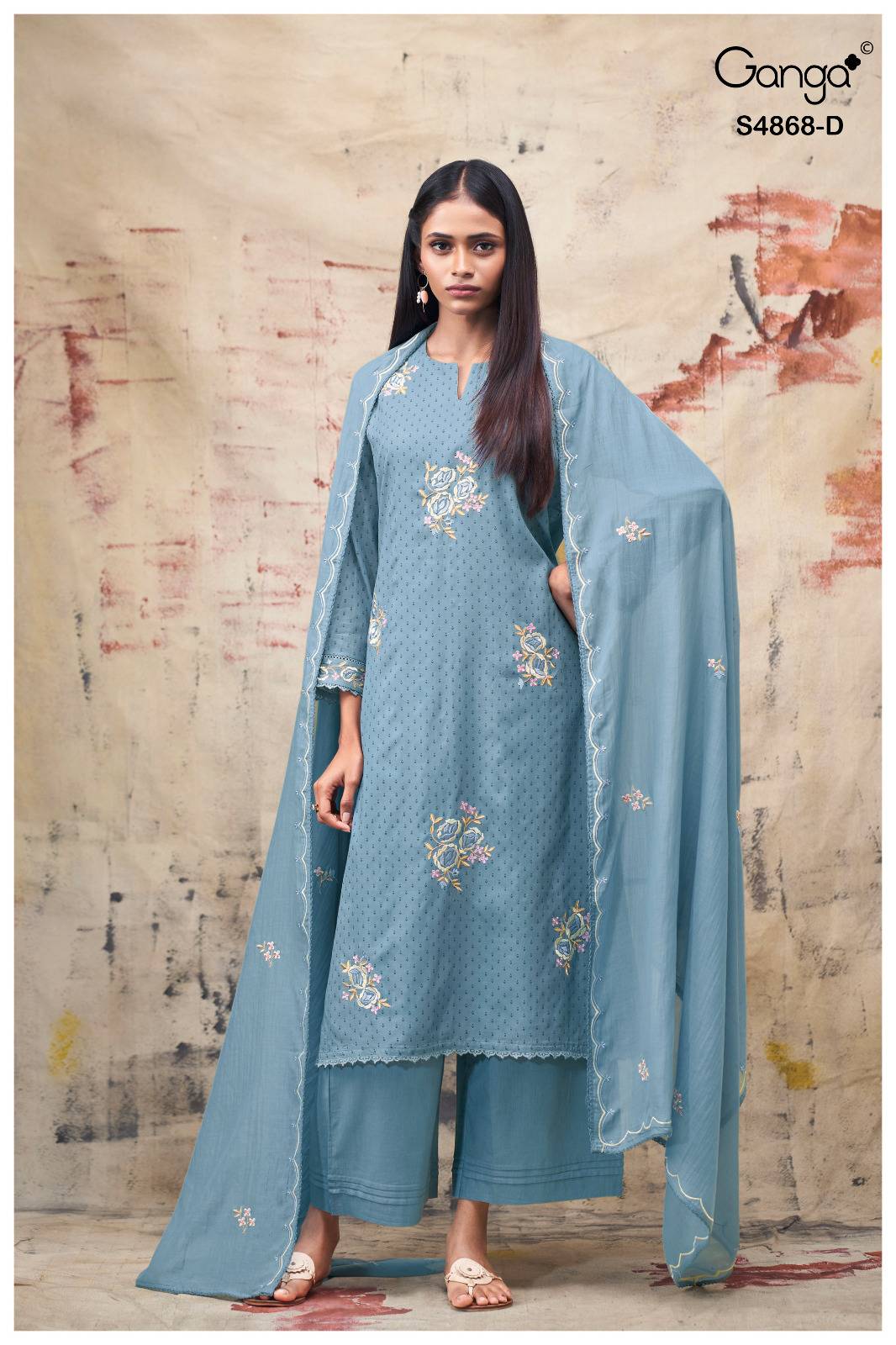 DIVANSHI 4868 Series By GANGA FASHION Stylish Beautiful Colourful Silk Dresses At Wholesale Price